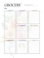 Floral Family Planner: Printable Mom Life Organizer (Digital Download)