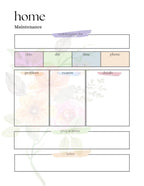 Floral Family Planner: Printable Mom Life Organizer (Digital Download)