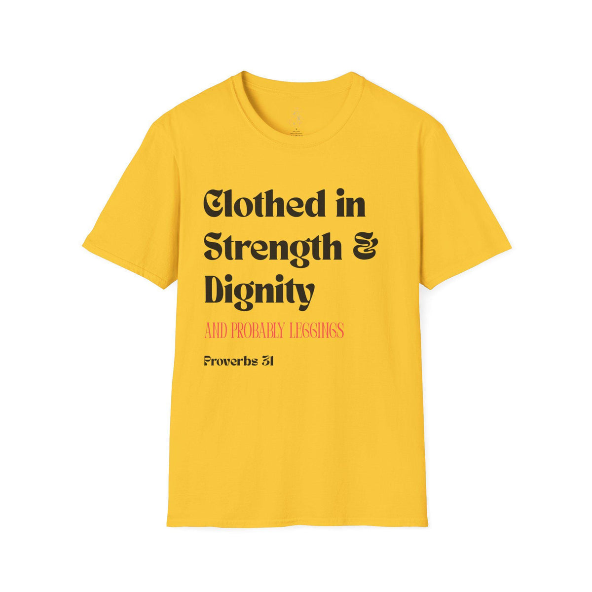 Proverbs 31 Women's T-Shirt - Clothed in Dignity - Softstyle Tee - Gifts