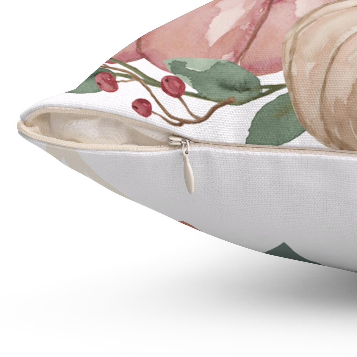 Give Thanks Pillow: Christian Farmhouse Autumn Decor, Removable Cover