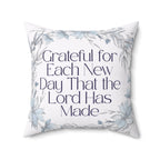 Christian Accent Pillow – Inspirational Psalm 118:34 | Throw Pillow | Farmhouse Grateful Blessed Home Decor