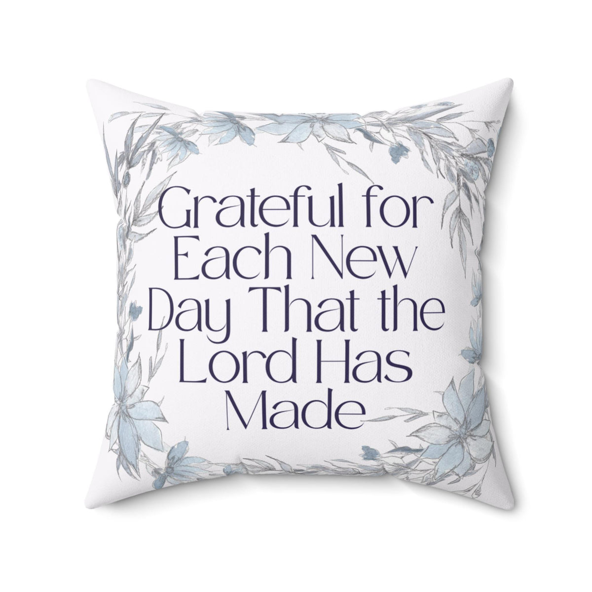 Christian Accent Pillow – Inspirational Psalm 118:34 | Throw Pillow | Farmhouse Grateful Blessed Home Decor