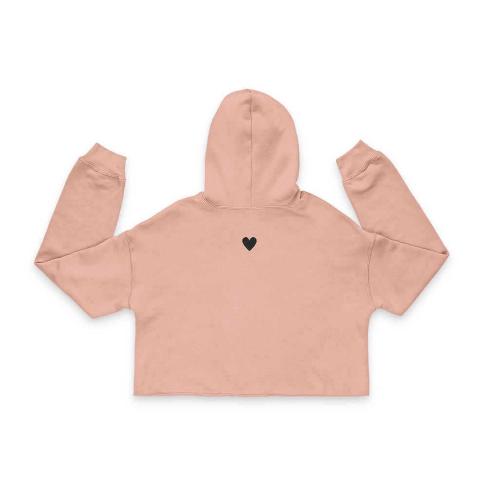 Ladies Cropped Hoodie 'Be A Kind Human' | Inspirational Fall Apparel | Cotton-Blend Sweater
