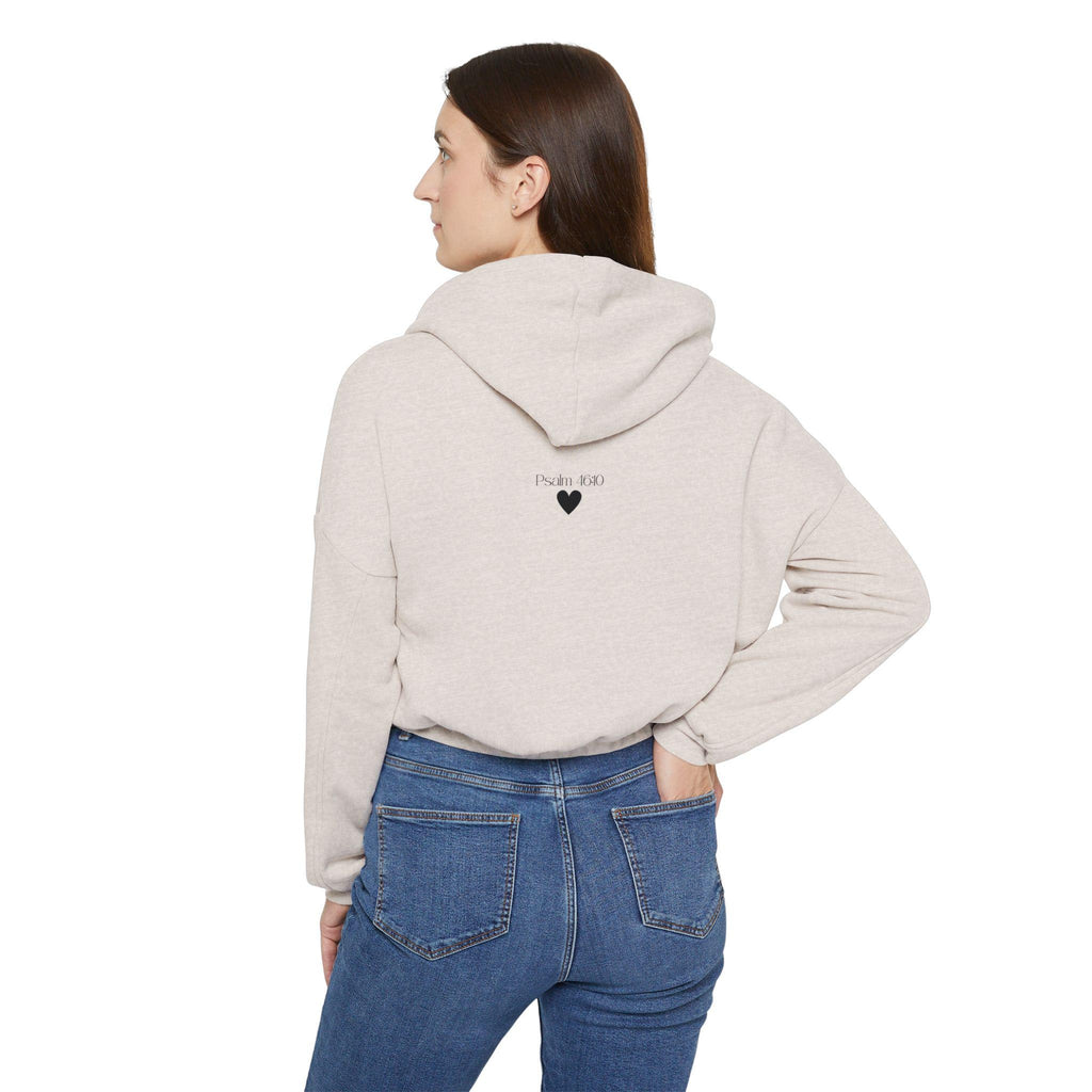 Cropped Christian Hoodie – "Be Still and Know" Bible Verse, Faith Apparel