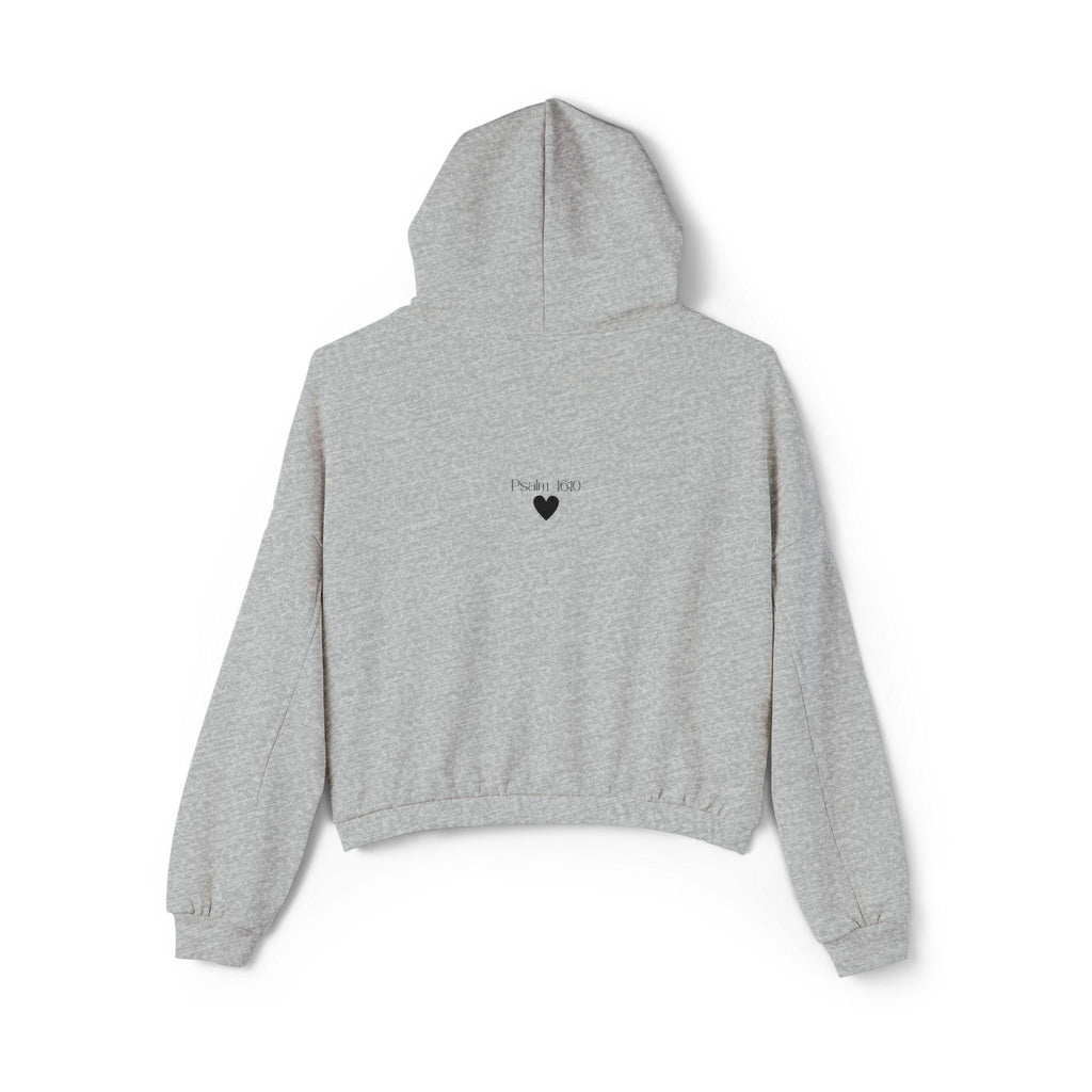 Cropped Christian Hoodie – "Be Still and Know" Bible Verse, Faith Apparel