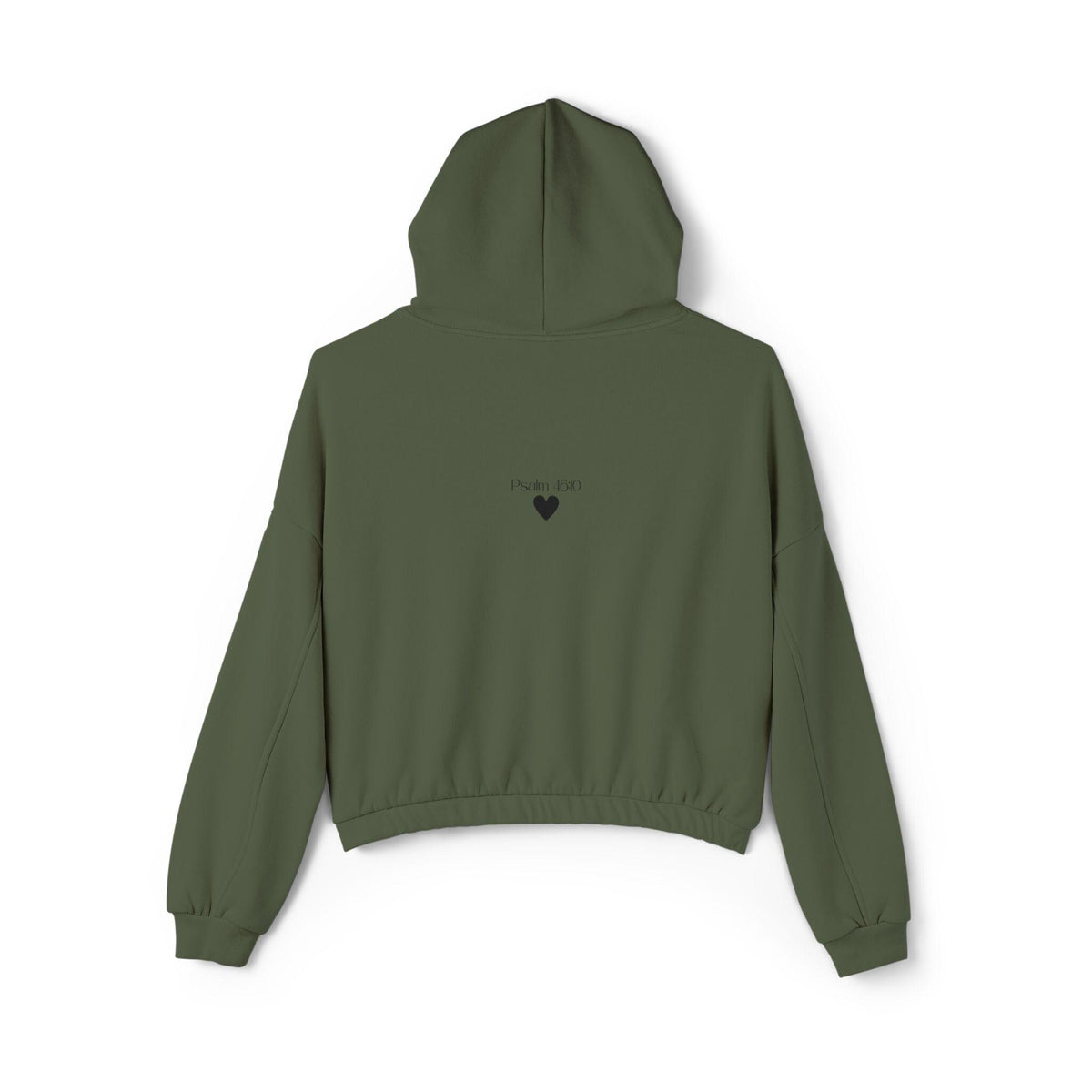 Cropped Christian Hoodie – "Be Still and Know" Bible Verse, Faith Apparel