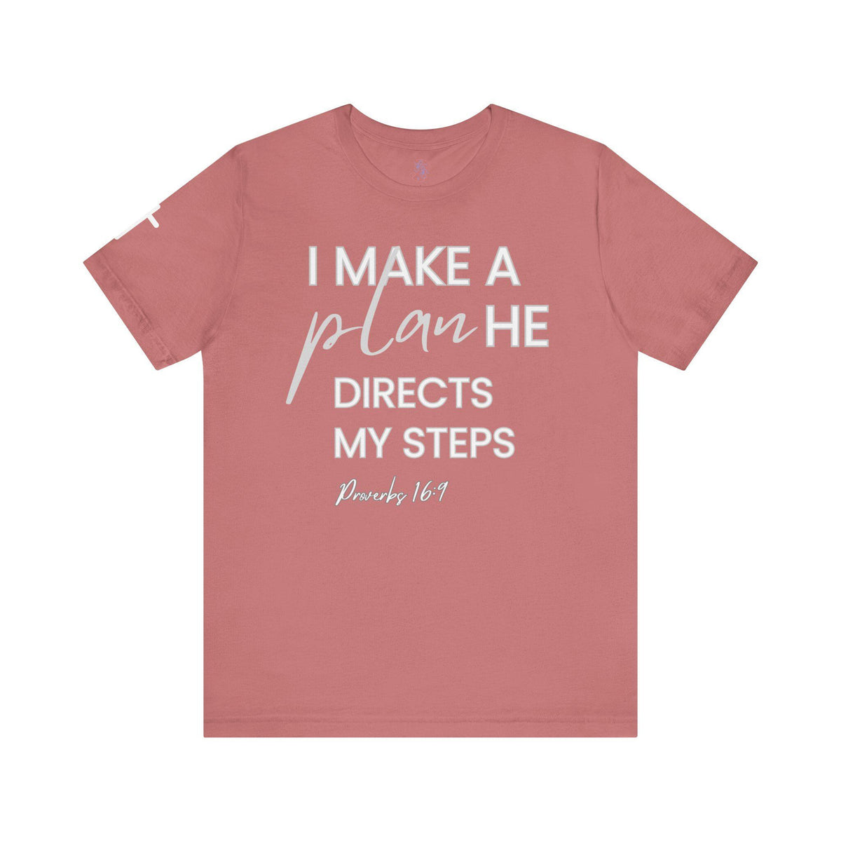Christian T Shirt Women | Proverbs 16:9 Faith Verse Tee | Inspirational Tee