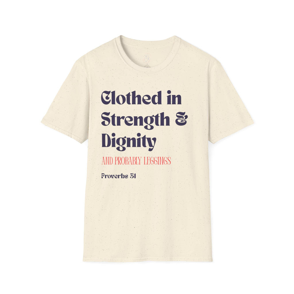 Proverbs 31 Women's T-Shirt - Clothed in Dignity - Softstyle Tee - Gifts