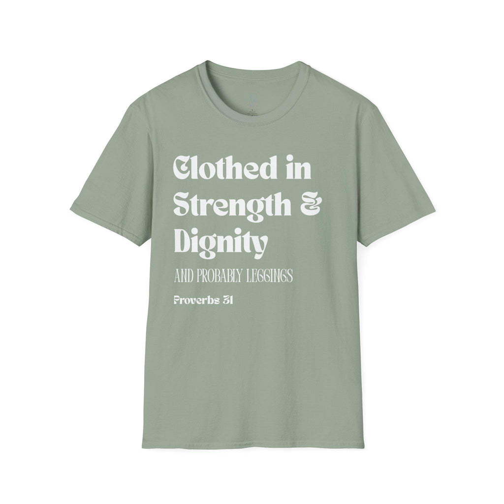 Proverbs 31 Women's T-Shirt - Clothed in Dignity - Softstyle Tee - Gifts