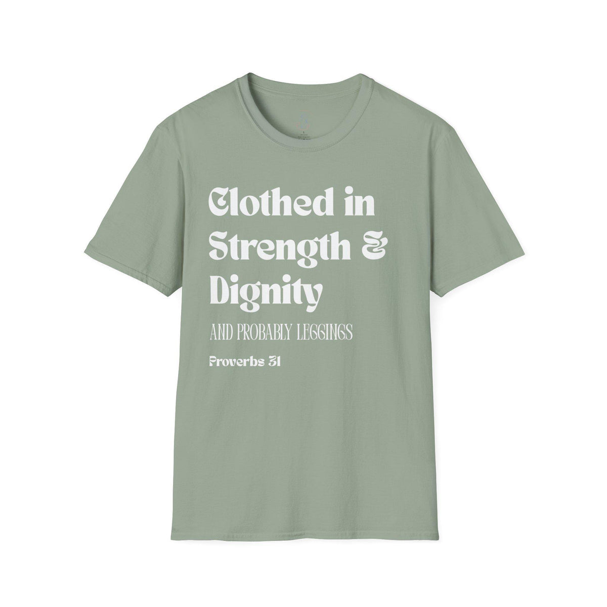 Proverbs 31 Women's T-Shirt - Clothed in Dignity - Softstyle Tee - Gifts