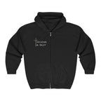 Unisex Christian 'I Know a Guy' Full-Zip Hoodie | Christ-Centered Cotton-Blend Sweater