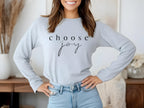Choose Joy Christian Long Sleeve Tee: Inspirational Women's Faith Apparel
