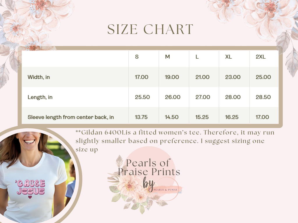 Women's Christian T-Shirt: 'Cause Jesus' Softstyle Faith Tee