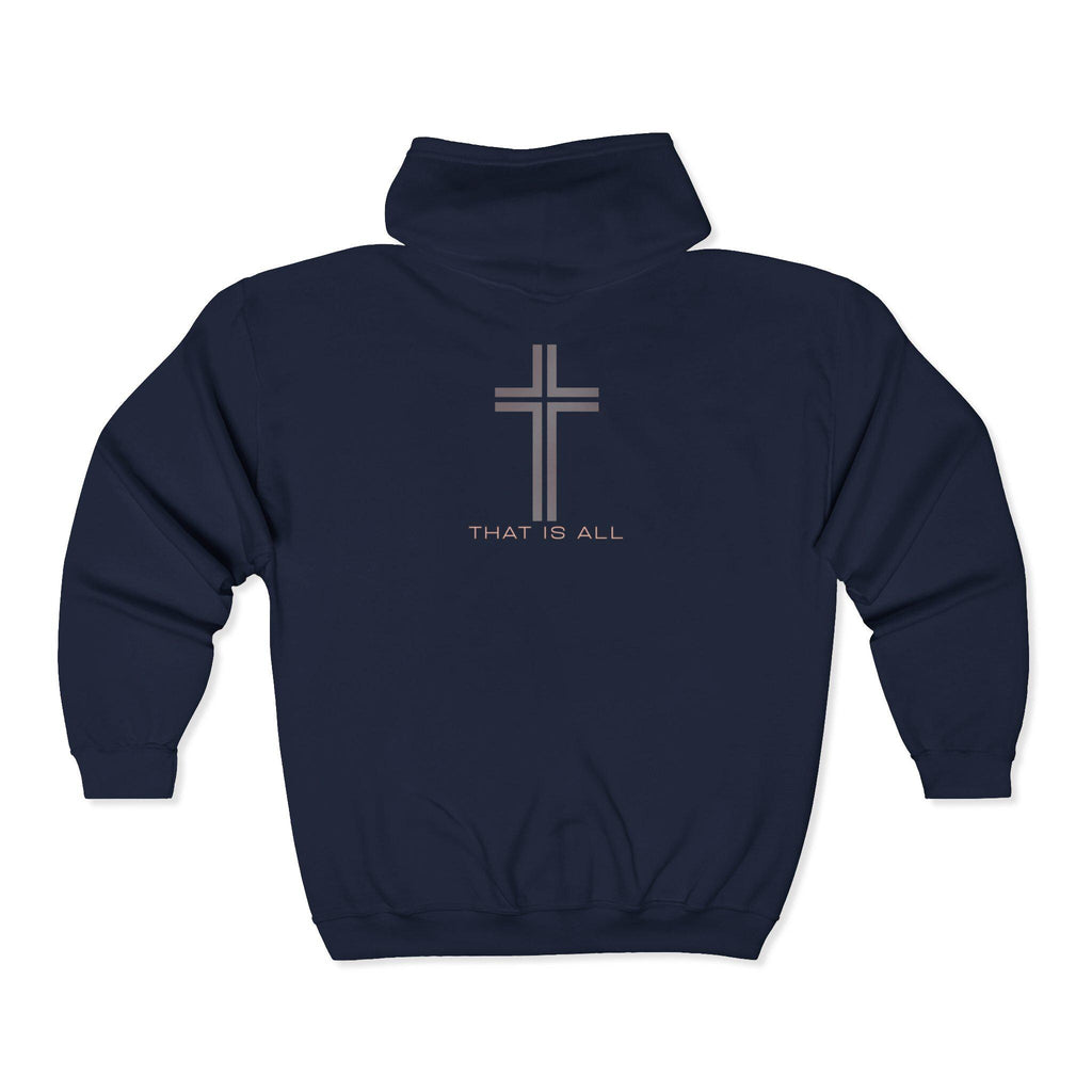 Unisex Christian 'I Know a Guy' Full-Zip Hoodie | Christ-Centered Cotton-Blend Sweater