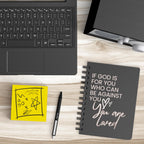 Christian Spiral Journal | 'If God is For You' Scripture Notebook