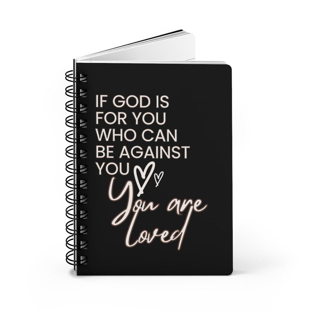 Christian Spiral Journal | 'If God is For You' Scripture Notebook