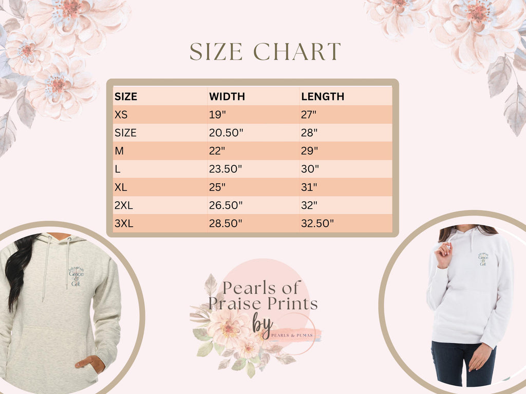 Christian Women's Fleece Hoodie | Grace & Grit, Jesus Cross