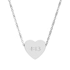 Stainless Steel Christian Necklace | Philippians 4:13 'I Can Do All Things' Faith Scripture Jewelry