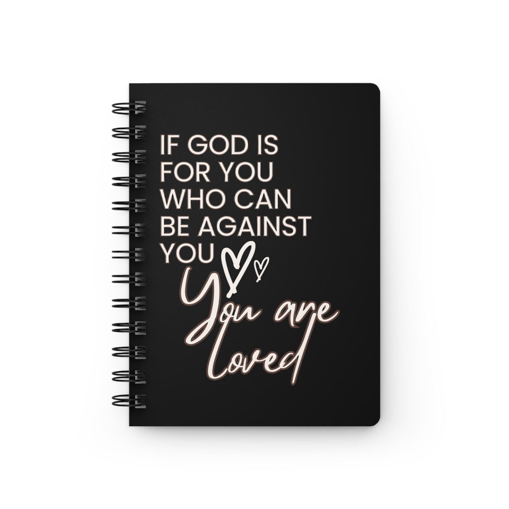 Christian Spiral Journal | 'If God is For You' Scripture Notebook