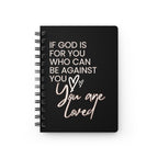 Christian Spiral Journal | 'If God is For You' Scripture Notebook