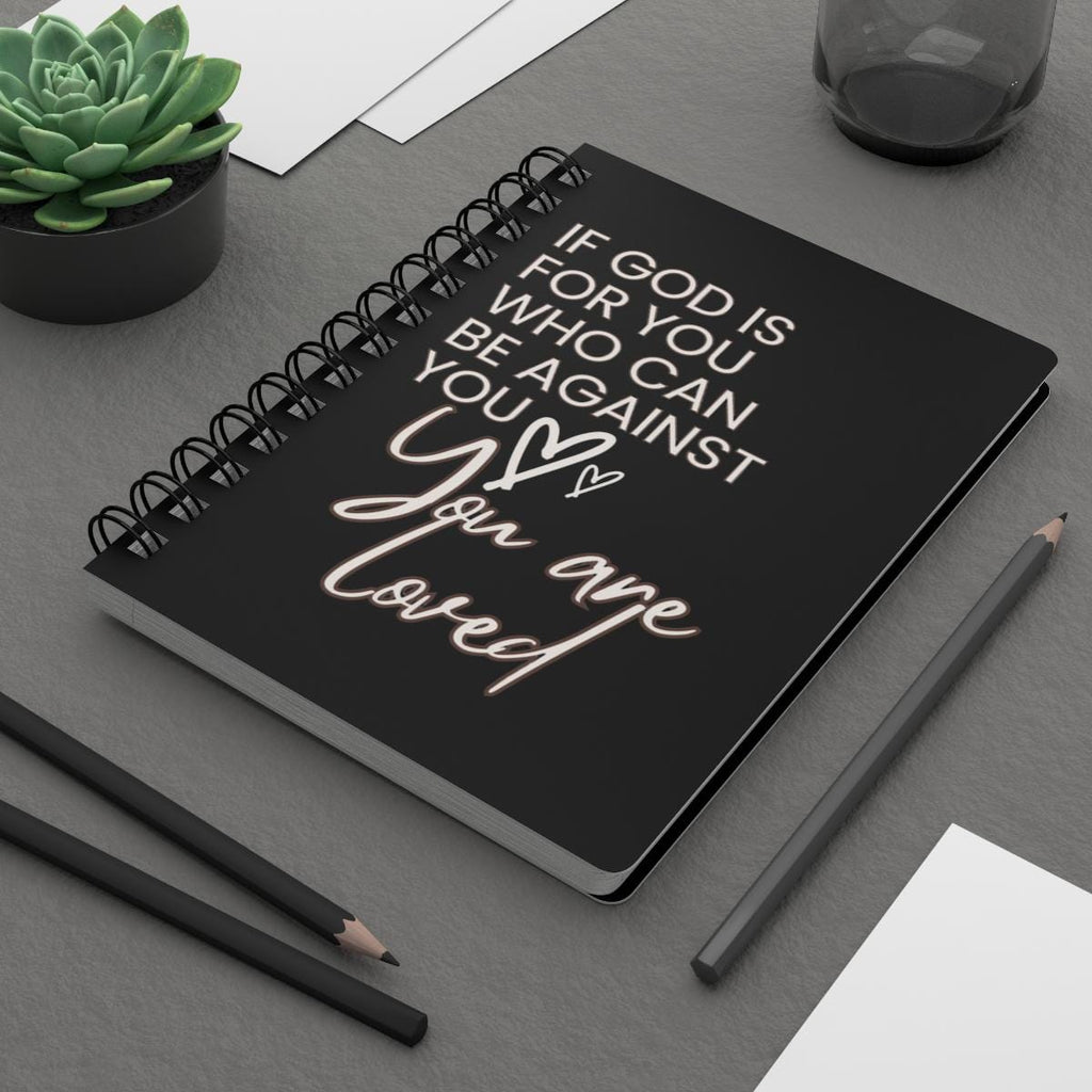 Christian Spiral Journal | 'If God is For You' Scripture Notebook