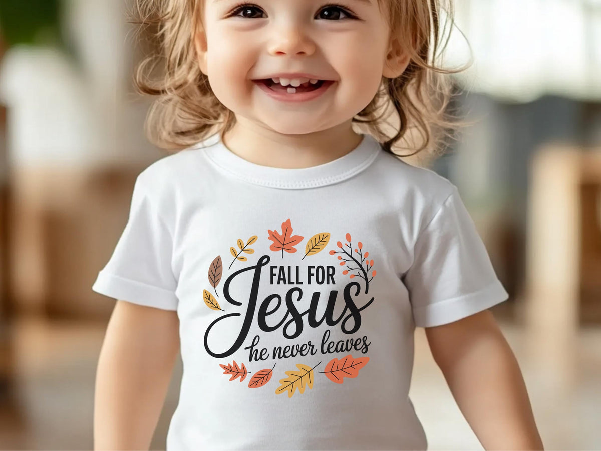 Fall for Jesus Christian Baby Tee | Autumn Toddler Shirt