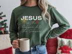 Jesus Is The Reason Long Sleeve Tee – Christian Christmas Shirt
