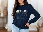 Jesus Is The Reason Long Sleeve Tee – Christian Christmas Shirt