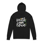 Faith Hope Love Christmas Hoodie | Christian Holiday Long Sleeve