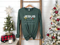 Jesus Is The Reason Long Sleeve Tee – Christian Christmas Shirt