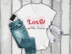 Christian Women's Tee | Love Like Jesus | Ladies V-Neck T-Shirt