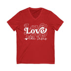 Christian Women's Tee | Love Like Jesus | Ladies V-Neck T-Shirt