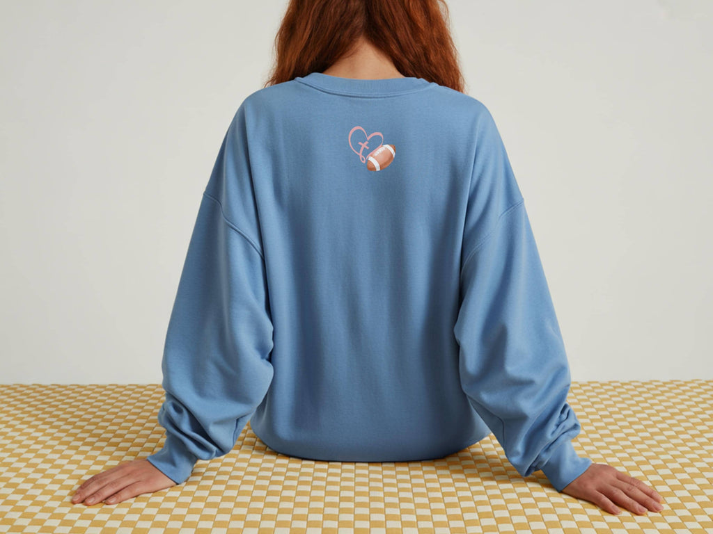 Christian Football Sweatshirt for Women | Game Day Prayers and Touchdowns Crewneck Faith Sweater