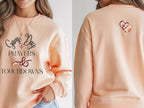 Christian Football Sweatshirt for Women | Game Day Prayers and Touchdowns Crewneck Faith Sweater