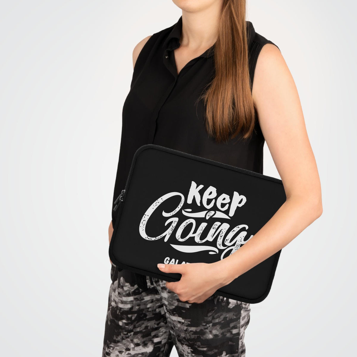 Inspirational Laptop Sleeve – Keep Going Galatians 6:9 Christian Tech Accessory