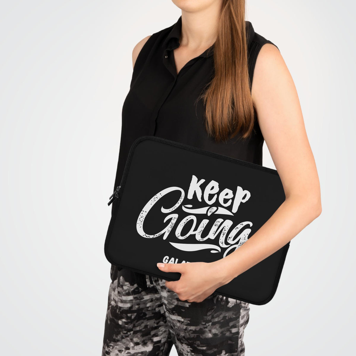 Inspirational Laptop Sleeve – Keep Going Galatians 6:9 Christian Tech Accessory