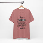 By His Wounds We Are Healed T-Shirt | Christian Cross Faith Tee