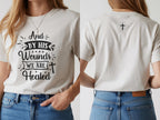 By His Wounds We Are Healed T-Shirt | Christian Cross Faith Tee