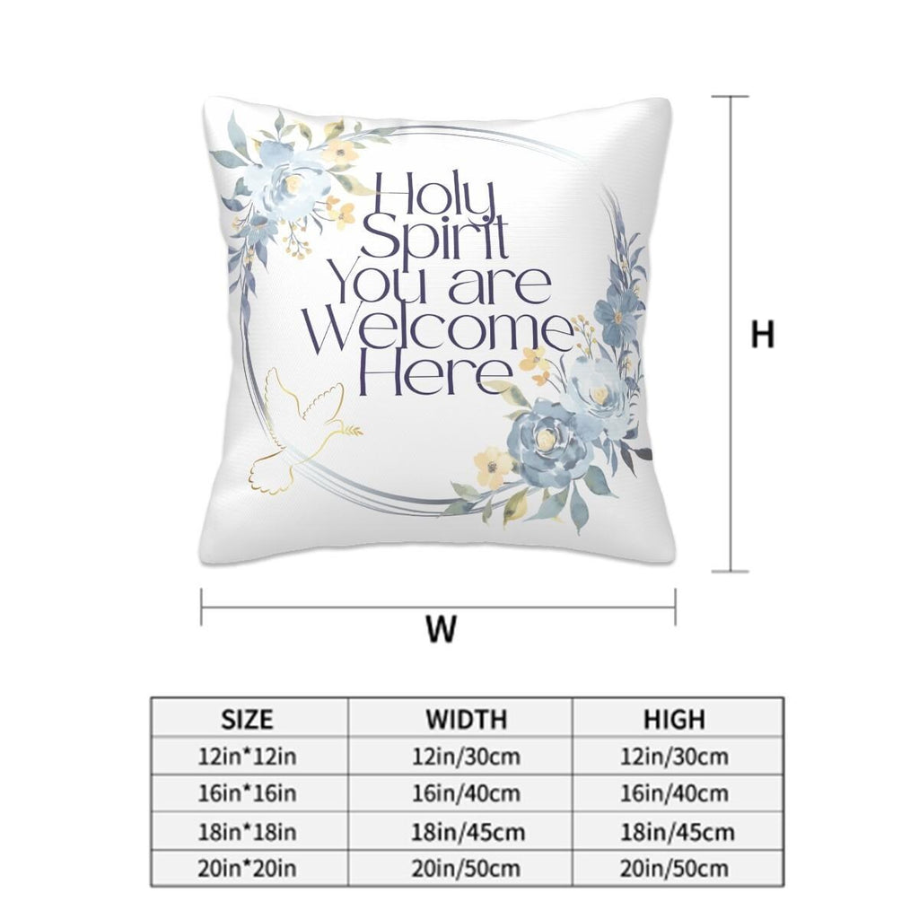 Floral Bible Verse Pillow Covers | Joshua 24:15, Holy Spirit Welcome Home Decor