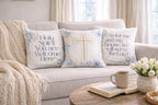 Floral Bible Verse Pillow Covers | Joshua 24:15, Holy Spirit Welcome Home Decor