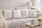 Floral Bible Verse Pillow Covers | Joshua 24:15, Holy Spirit Welcome Home Decor