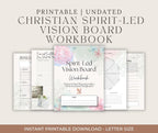 Christian Vision Board Workbook: Christ-Centered Goal Planning (Digital Download)