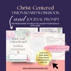 Christian Vision Board Workbook: Christ-Centered Goal Planning (Digital Download)