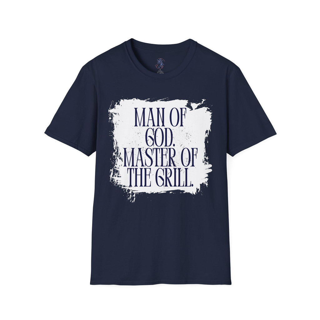 Man of God Master of Grill T-Shirt | Faith BBQ Christian Tee | Gift for Him