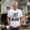 Christian Mens Grill & Worship T-Shirt | Faith Gift for Him