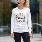 Christian Fall Long Sleeve Tee | Fall for Jesus | Autumn Apparel