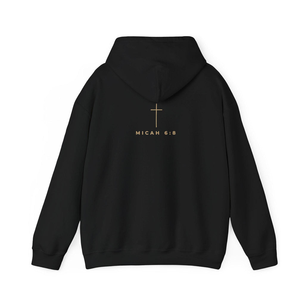Lead Well Love Deeply Walk Humbly Hoodie | Micah 6:8 Christian Sweatshirt