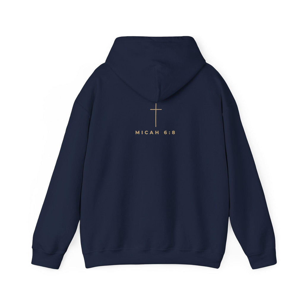 Lead Well Love Deeply Walk Humbly Hoodie | Micah 6:8 Christian Sweatshirt