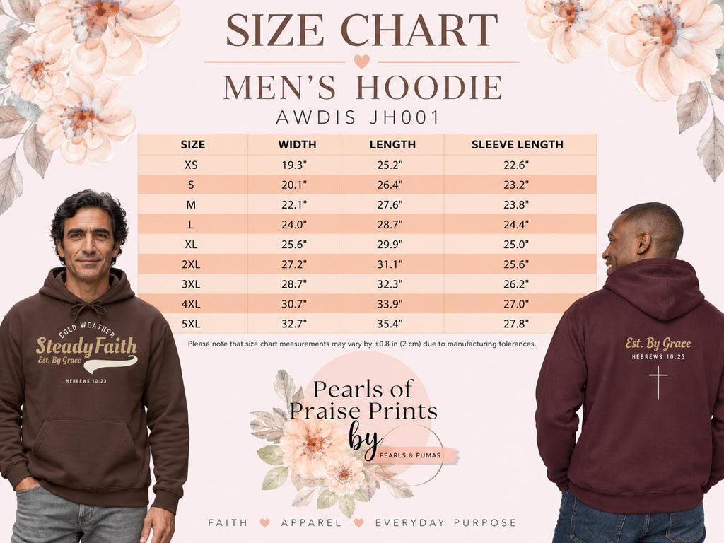 Steady Faith script logo Hoodie | Christian faith sweatshirt, Est. By Grace
