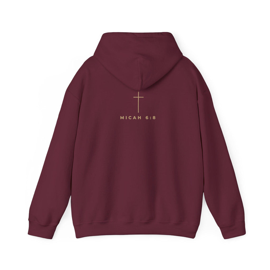 Lead Well Love Deeply Walk Humbly Hoodie | Micah 6:8 Christian Sweatshirt